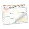 Undated Weekly Planner B5 Weekly To Do List Notebook Spiral Binding Desk Organizer with 52 Sheets for School Task Work Schedule