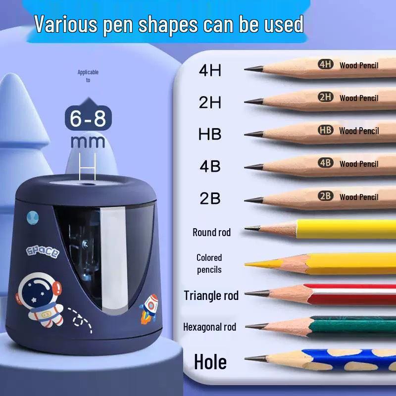 Electric Auto-Feed Pencil Sharpener for Kids and Students