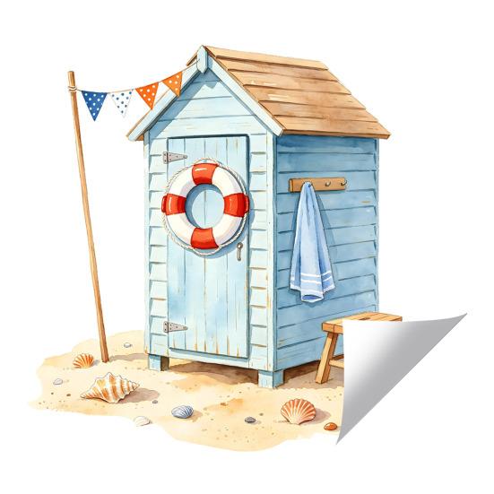 

Summer Window Cling Ocean Hawaii Beach Cabin Window Sticker Removable Glass Door Window Decal for Pool Party Home Decor A