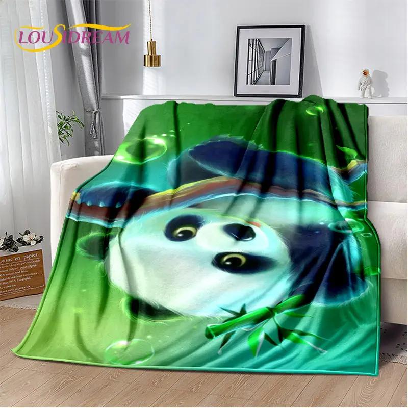 3D Cartoon Cute Panda Blanket,Flannel Blanket Throw Blanket,Kid Warm Blanket for Home Living Room Bedroom Beds Sofa Picnic Cover