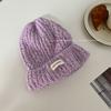 Ice cream color~ solid color soft glutinous women's comfortable autumn and winter warm ear protection wool knitted hat
