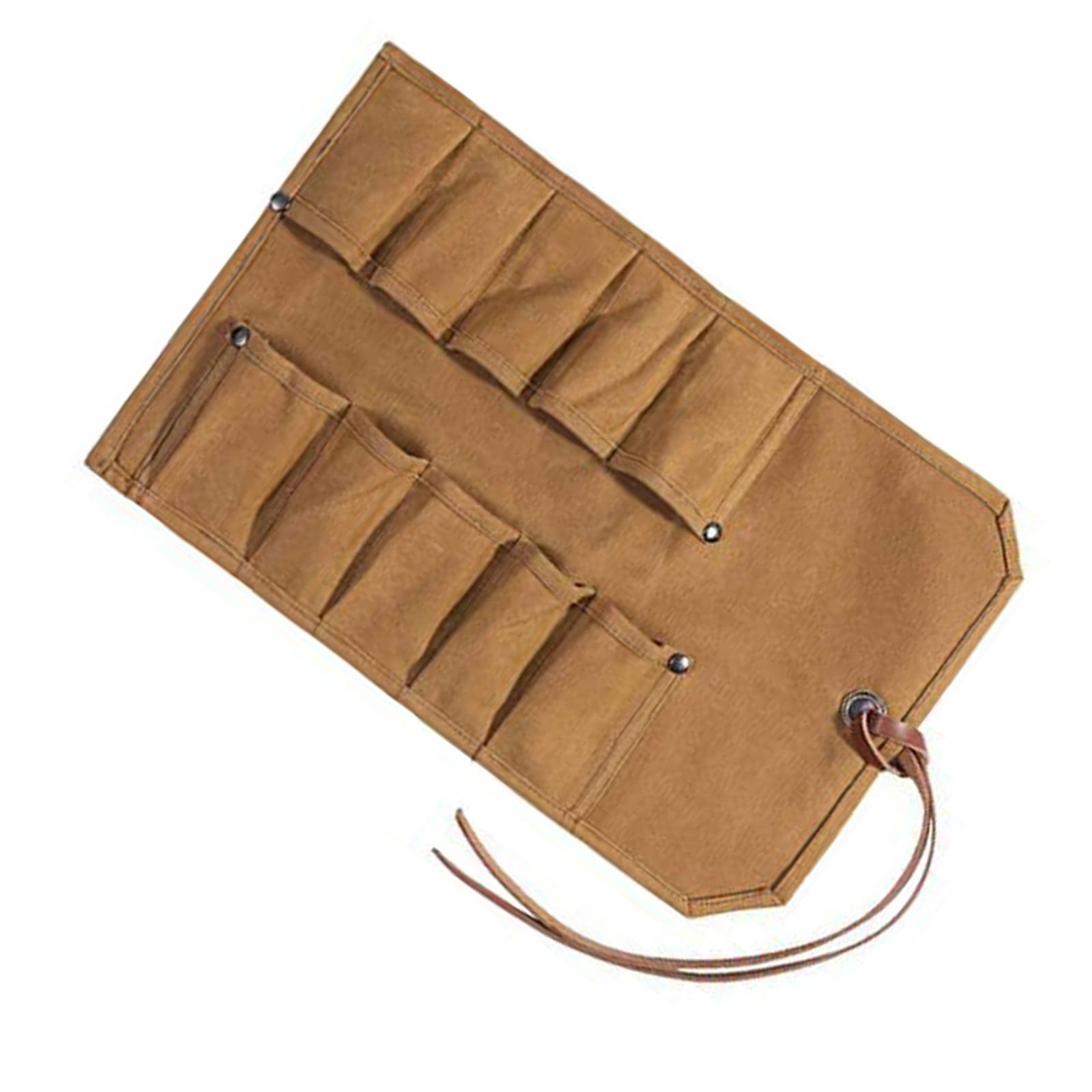 

Скрутка для инструментов Сверхпрочный Вощеный Холст Маленькая Сумка для Инструментов Подсумок для Инструментов для Стамесок Молоток Долота Карманная Сумка для Хранения Аксессуар для Инструментов