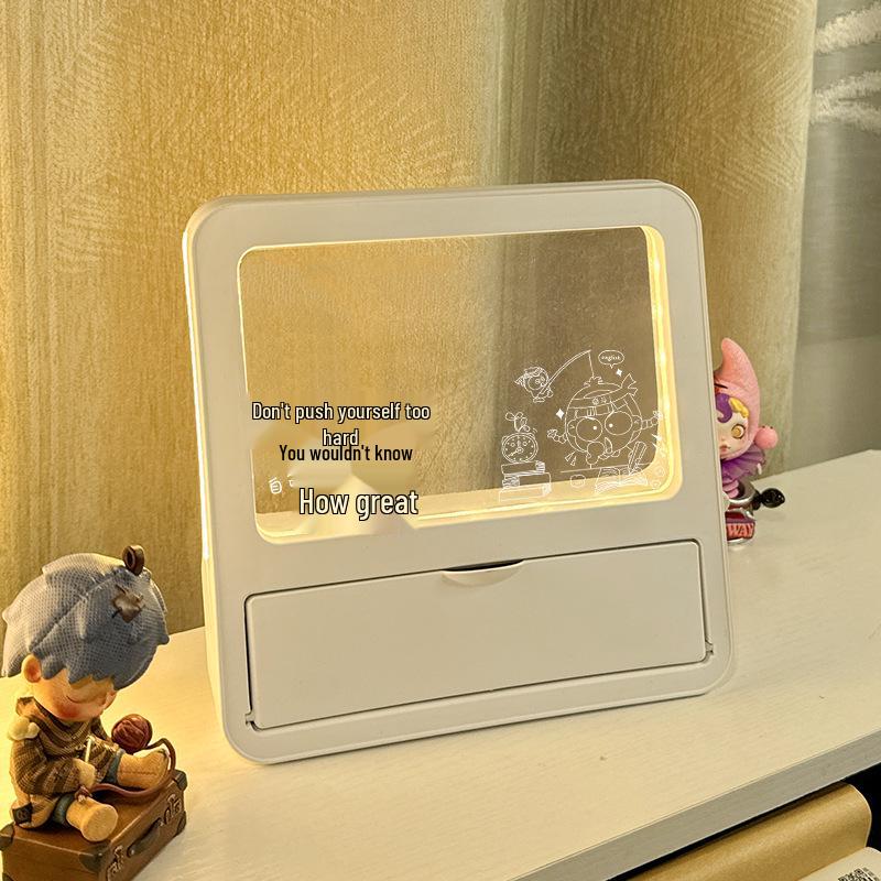 

Inspirational Desktop Ornament: Pen Holder, Night Light, Memo Board - Ideal Gaokao, Graduation, or Birthday Gift for Men and Women.