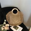 Popular Vacation Hollow Handbag Women's New Large-capacity Versatile Summer Handheld Woven Bag