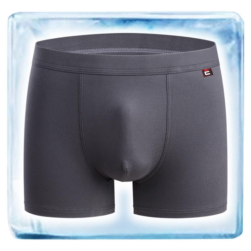 Men's Underwear Cotton A Class Cotton Boxer Shorts Antibacterial Crotch Large Size Mid-waist Four Corner Breathable Men's Underwear Fall and Winter