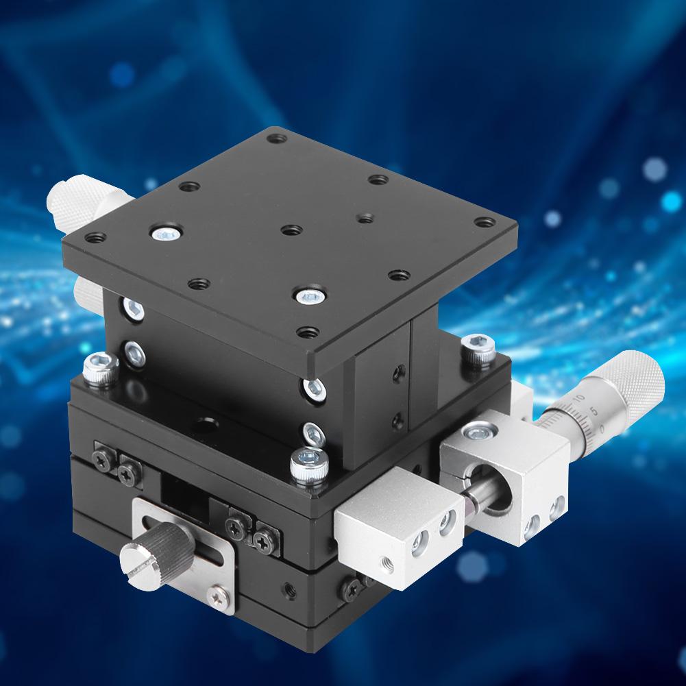 LD60LM XYZ 3Axes Manual Linear Stage Trimming Platform Tuning Sliding Table 60 X 60mm