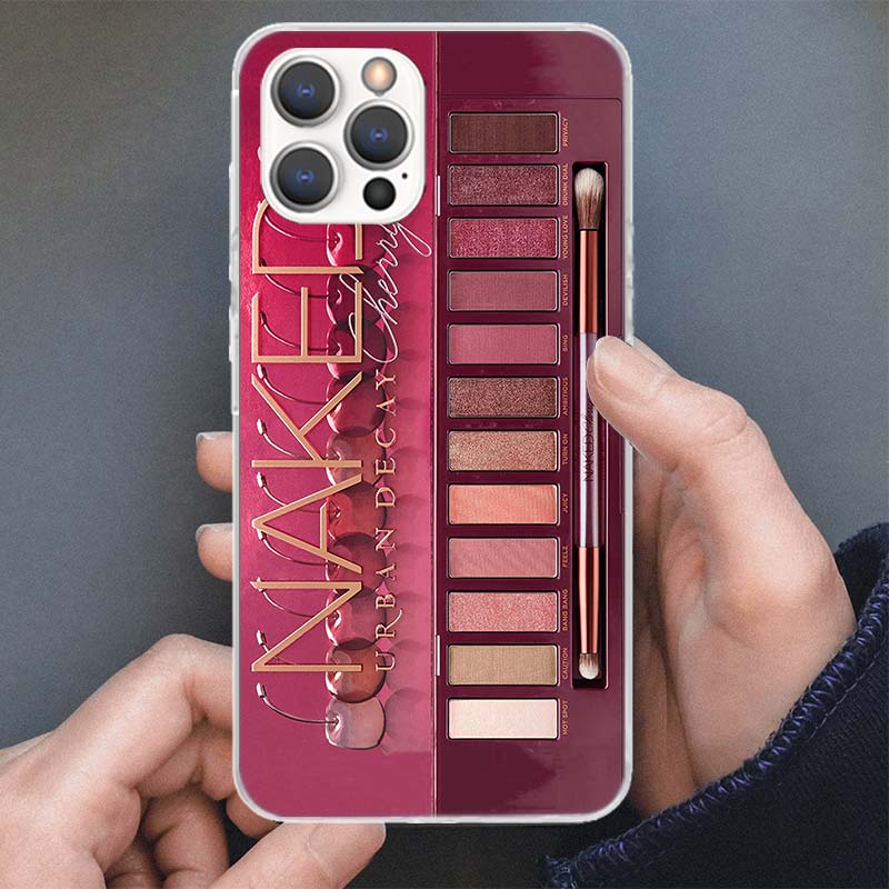 Glam Makeup Eye Shadow Box Phone Case For Apple iPhone 16 15 14 13 12 11 Pro Max Mini XS XR X 7 Plus 8 + SE Soft Silicone Print