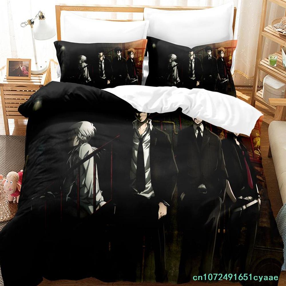 2023 Psycho Pass Bedding Set Single Twin Full Queen King Size Bed Set Adult Kid Bedroom Duvetcover Sets Anime Parure De Lit Bed
