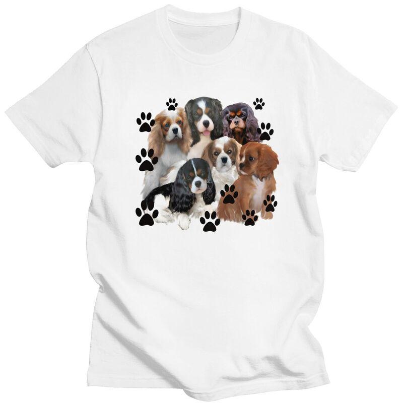 

Custom Mens Cavalier King Charles Spaniel T Shirts Short-Sleeve Cotton Tshirt Classic T-shirt Casual Tees Slim Fit Clothing -... S разноцветный