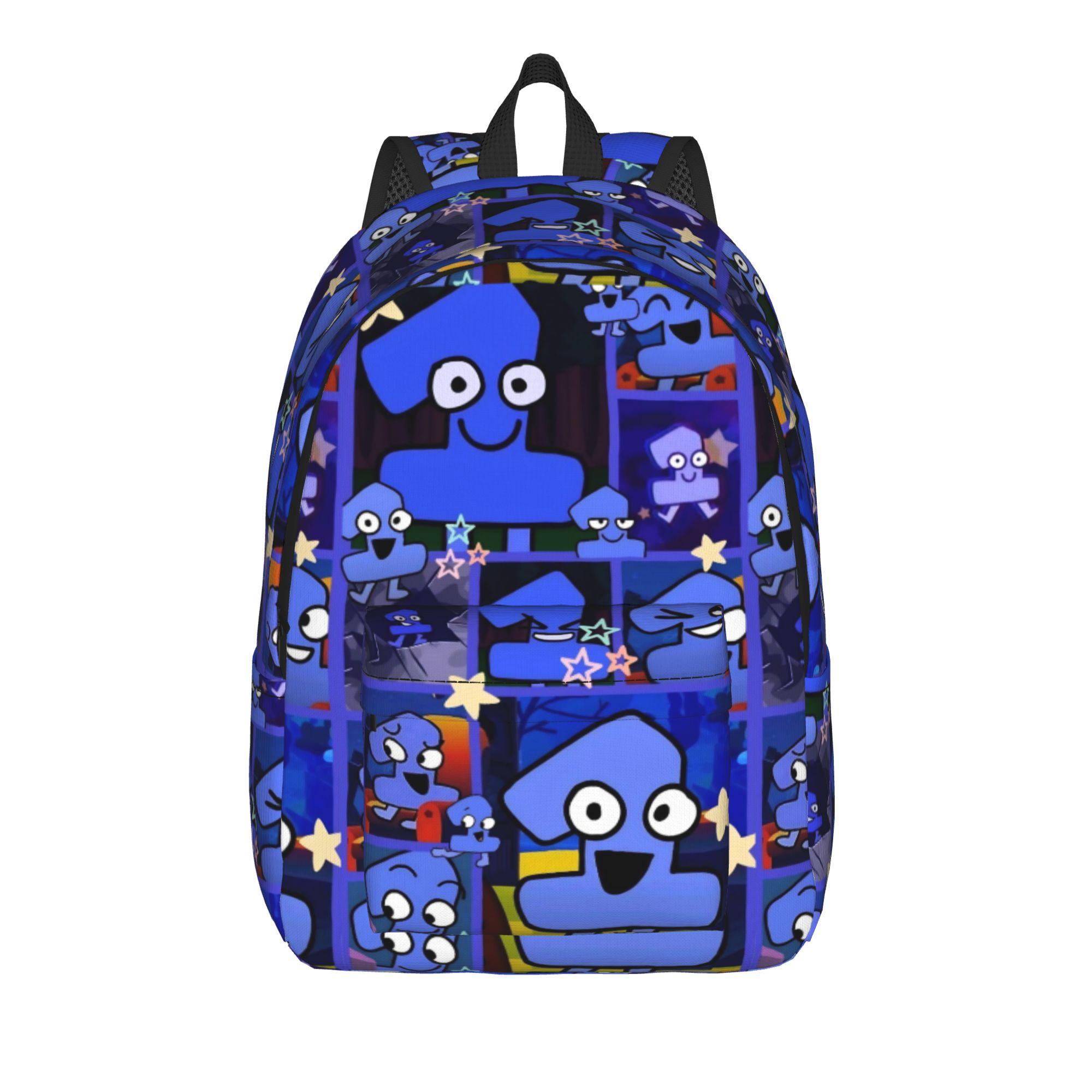 Cartoon Rugzak voor Mannen Vrouwen Casual Student Werk Dagrugzak BFDI College Canvas Tassen met Zak S