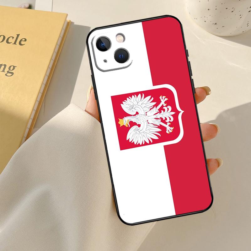 Poland Flag Phone Case For iPhone 13 12 11 14 15 16 Pro Max Case For iPhone XR X XS Max Plus Coque Capa