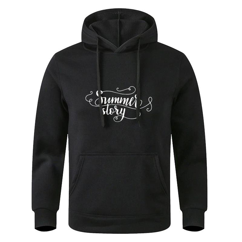 

Teens Autumn Black Gray Long Sleeve Hooded Sweatshirt Hoodie Sportswear 3XL