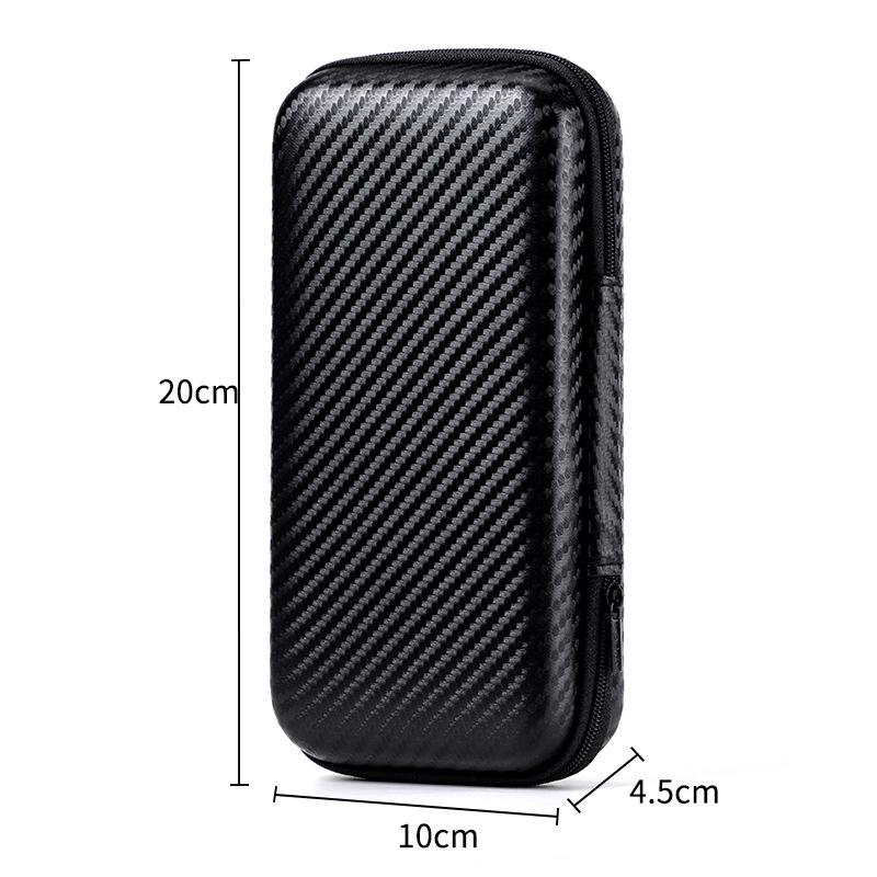 For Trimui Smart Pro Handheld Game Console 9H Tempered Glass Film Screen Protector+Portable Waterproof Hard Carrying Bag Case