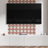 Samoprzylepny Winylowy Panel Z Nadrukiem Dekoracyjnym 120X60 Cm Geometryczny Wzór W Romby