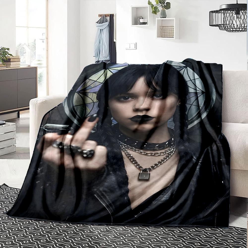 1pc Wednesday1 Blanket, Gift, for Men and Women, Soft Blanket, Good for Sofa Bed Couch Travel, Lightweight Flannel Blanket
