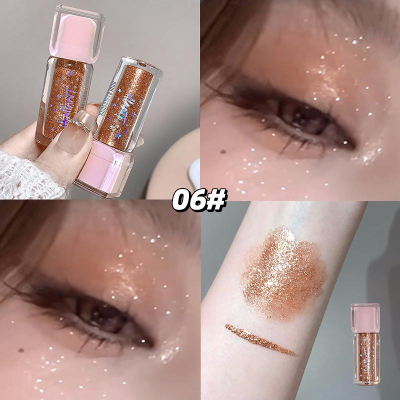 Sparkling Eyeshadow Liquid Pearlescent Fine Shimmer Delicate Highlight Brightens Eyeshadow Makeup