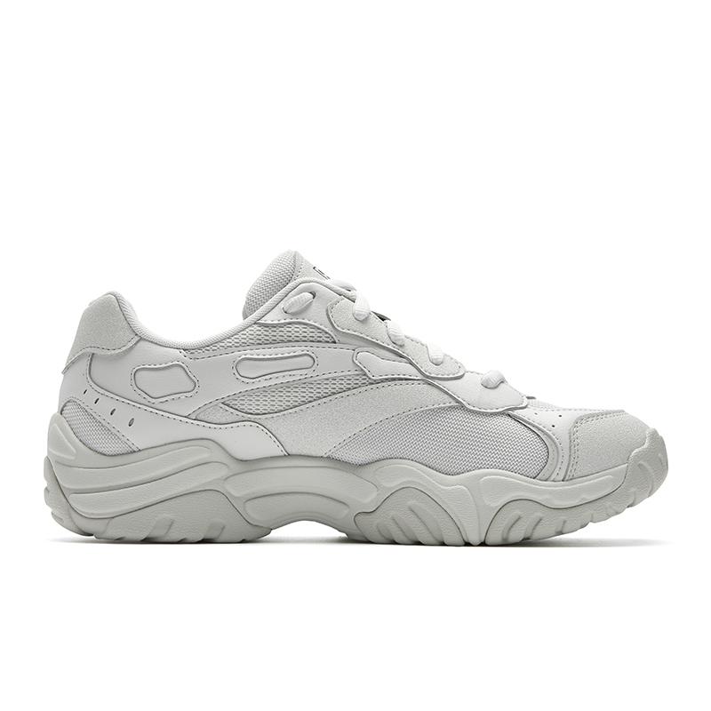FILA Koral Coral Shoes Comfortable Durable Breathable Dad Shoes Men sneaker White Gray F12M612107FWO