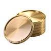 Coaster Cup Mats Protect Heat Resistant Mats Cup Tray Cup Coaster Copper Round Coasters Dining Table Holiday Decorations