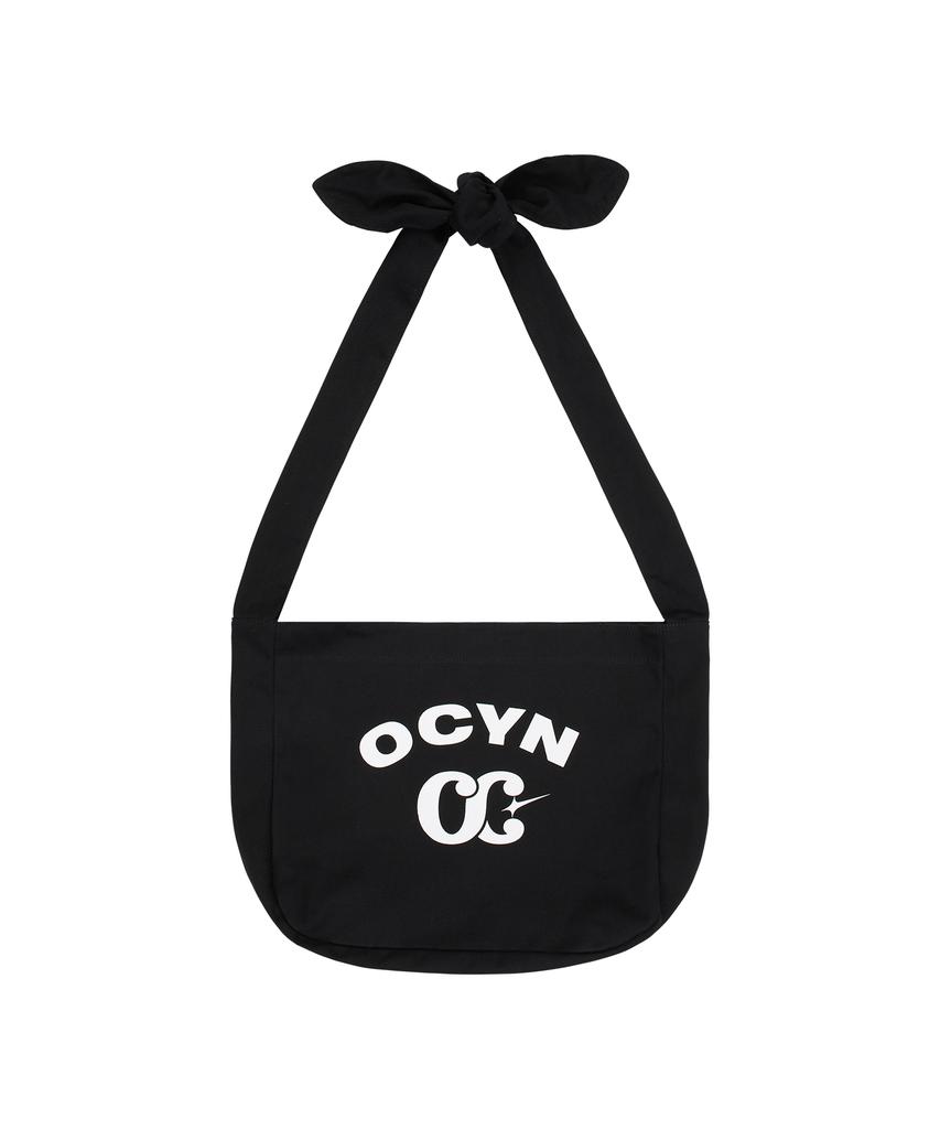 Ofcoursewhynot Ribbon Tied Shoulder Bag Black