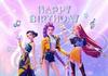 Cacciatrici Demoniache KPop Decorazioni Festa di Compleanno Adulti Sfondo per Torta Ragazza Decorazioni Tavola Poster Sfondo Articoli per Baby Shower