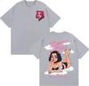 Omar Courtz Primera Musa Tour Merch Couple 2026 Spring summer new Fashion Aesthetics Pure Cotton Casual Shortsleeved top y2k