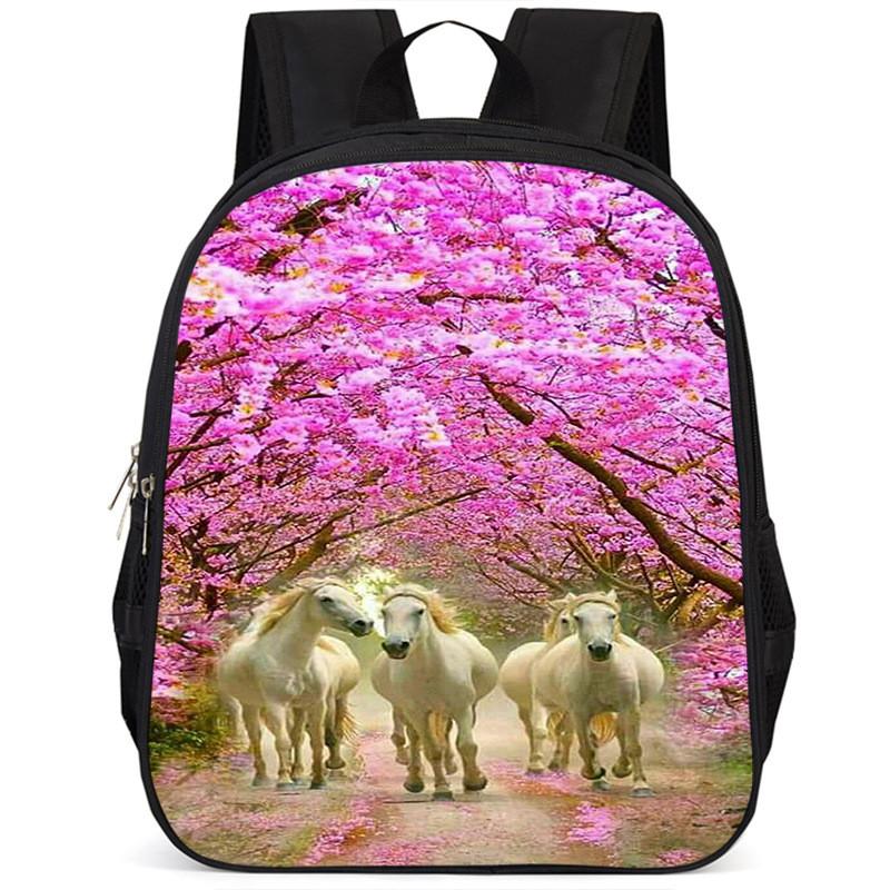 Durable Large Capacity 15-inch Oxford Cloth School Backpack For Kids Unisex