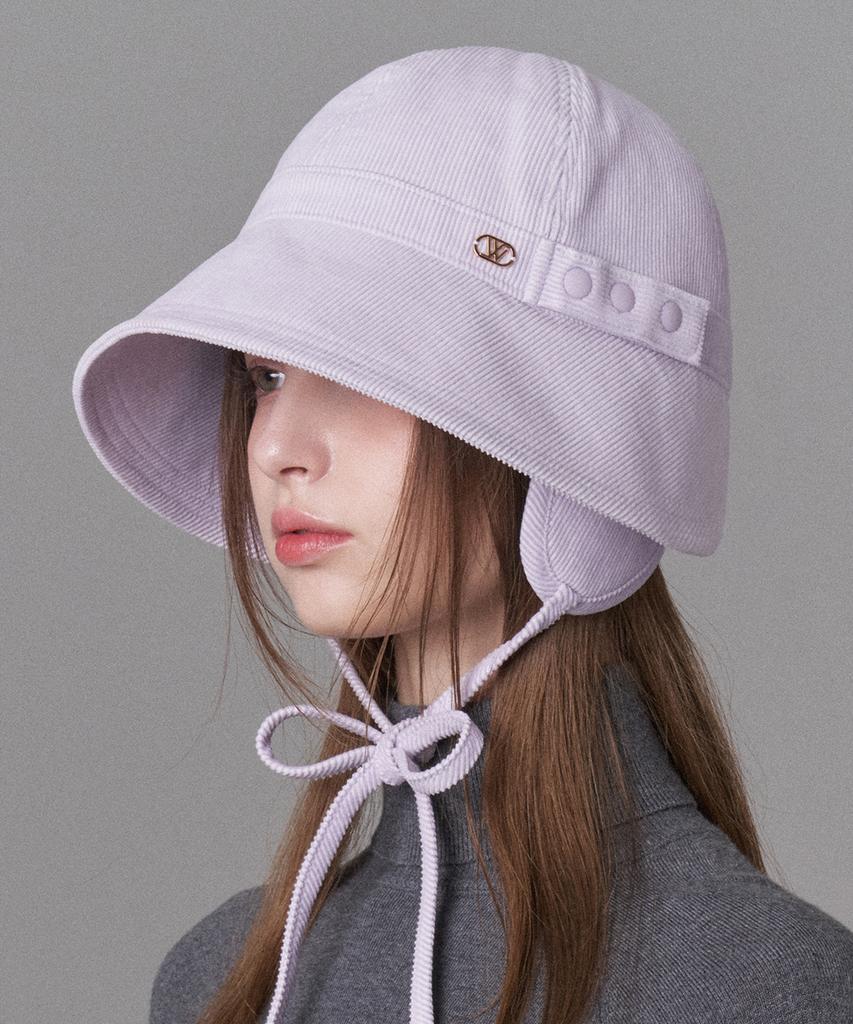 Hwaiteusaenjeu Corduroy Earmuff Bonnet Hat Arisak (6 Colors)