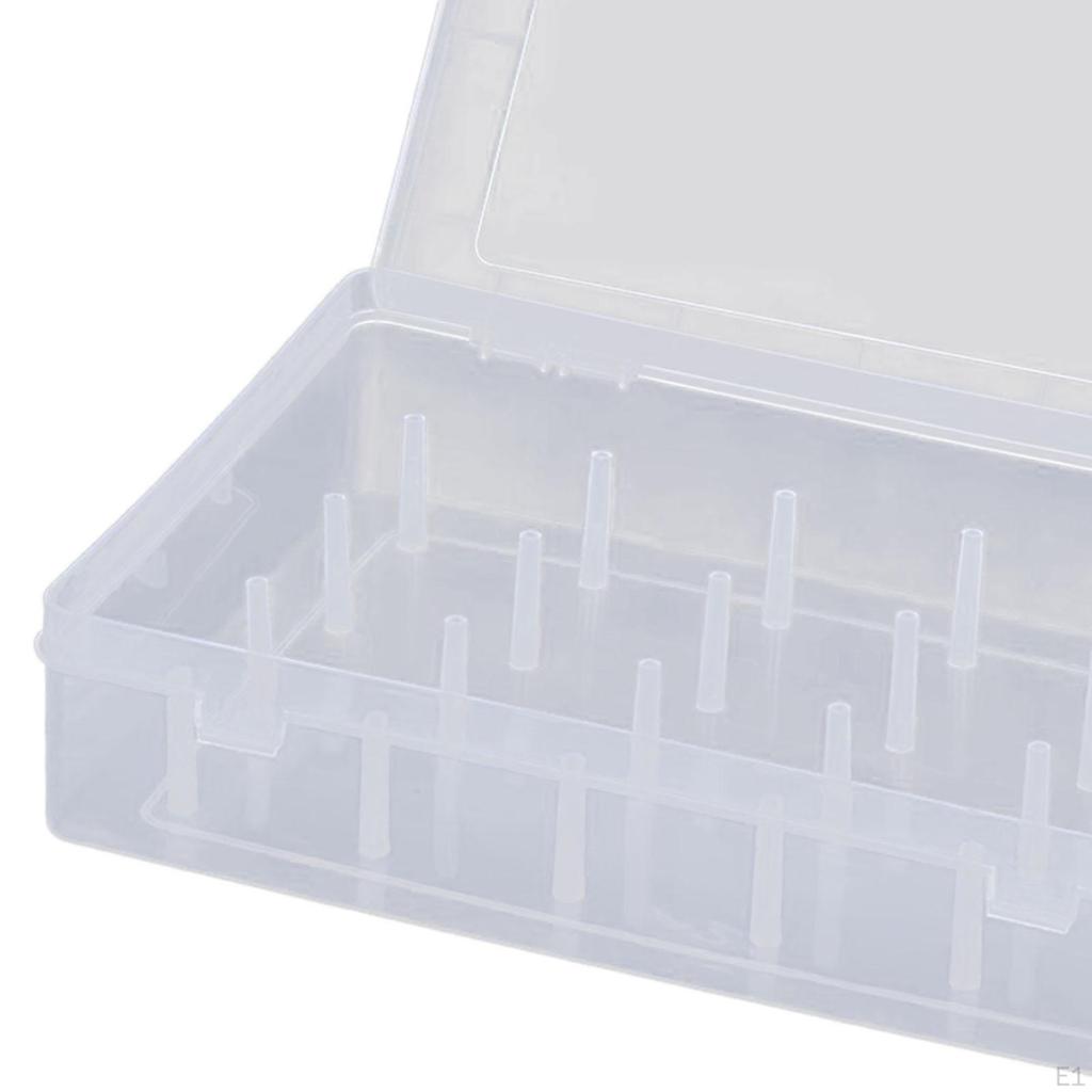 Transparente Nähgarn-Halterbox zur Aufbewahrung von Bastelutensilien