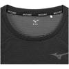 Mizuno Dry Aeroflow Breathable Running Size S Women's T-Shirt, Black, (J2MAA788)