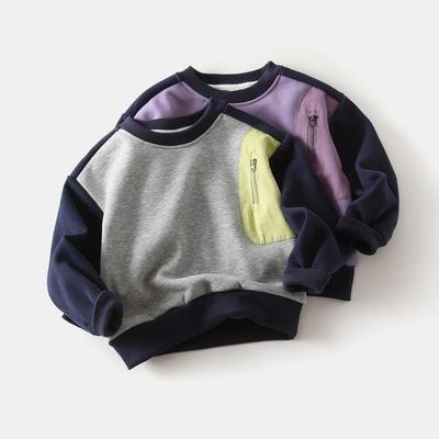 Maglione da ragazzo abbigliamento per bambini 2025 autunno e inverno nuovo maglione a maniche per bambini top caldo alla moda ispessito