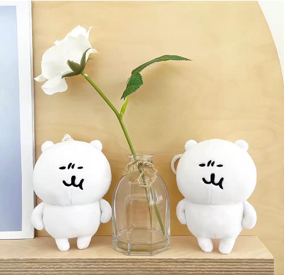 New Product Self-deprecating Joke Bear Cute Hanging Ornament Plush Anime Toy Keychain Bag Pendant Dolls Christmas Birthday Gifts