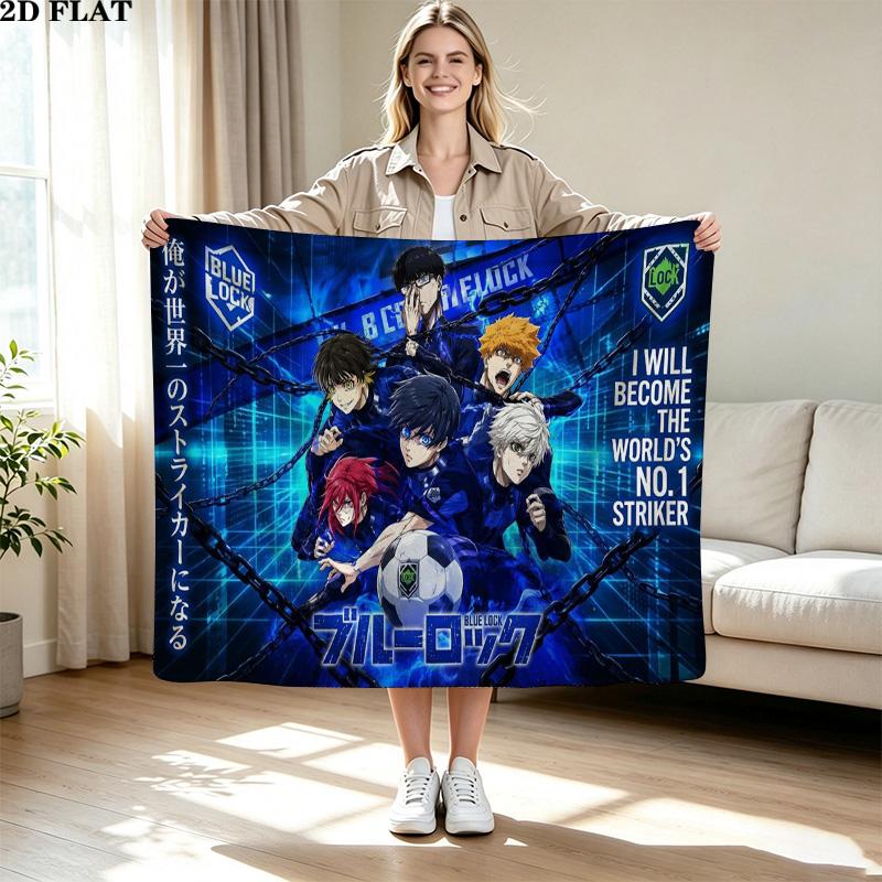 Bluelock Print Flannel Blanket High Quality Warm Comfortable Cover for All Seasons Perfect for Gifts Home Decor