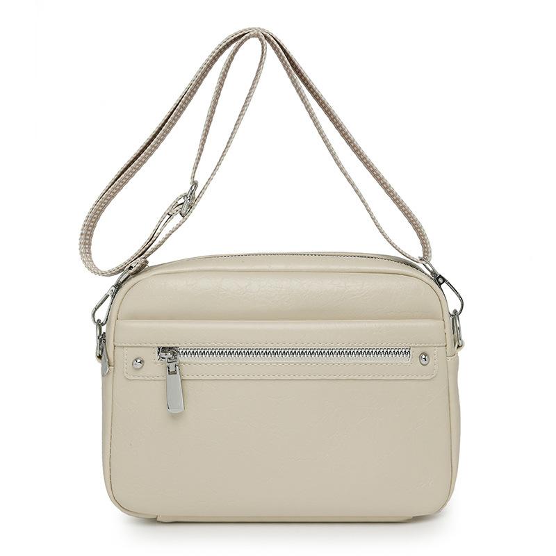 Multi-pocket women's shoulder bag trendy atmosphere simple autumn and winter new broadband messenger