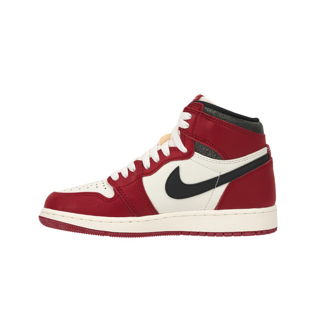 Air Jordan 1 Retro High OG GS Chicago Lost & Found Scarpe da Ginnastica per Bambini Rosso Varsity-Rosso Nero FD1437-612
