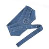 Women's Denim Waist Shaper Casual Gathering Waist Belt Fashionable Waist Cincher for Various Occasion