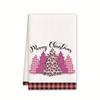 Christmas gift hanging kitchen towel hand wipe absorbent towel household bathroom cartoon hanging towel cleaning rag