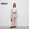 Only Women's Washed Denim A-Line Pleated Mini Skirt