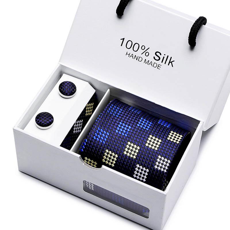 Gift Box Five-Piece Tie Men'S Formal Wear Business Casual Wedding Groom Bow Tie Square Scarf
