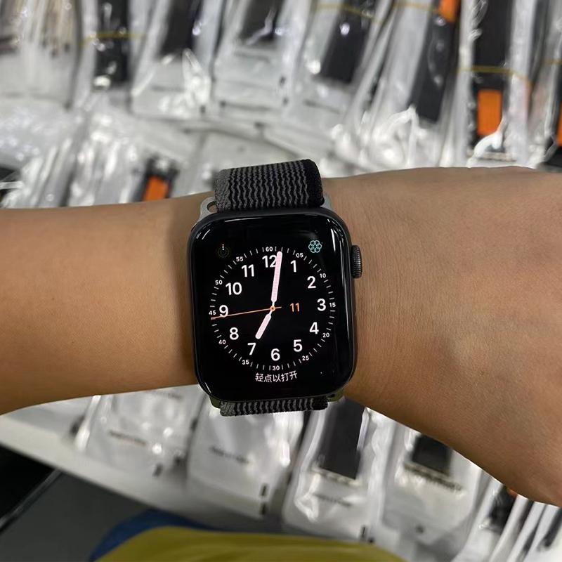 Nylonband für Apple Watch Band 49 mm 44 mm 40 mm 45 mm 41 mm 42 mm 44 45 49 mm Correa Armband iWatch Ultra Serie 7 6 5 3 SE 8 Armband