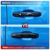 Black For Chevrolet Silverado/Sierra + Exterior Door Handle Panel Cover Trim