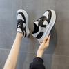 Leather Surface Thick Sole Inner Height Increase White Shoes Women's 2025 New Versatile Sports Leisure Fashion Classic Student Board Shoes