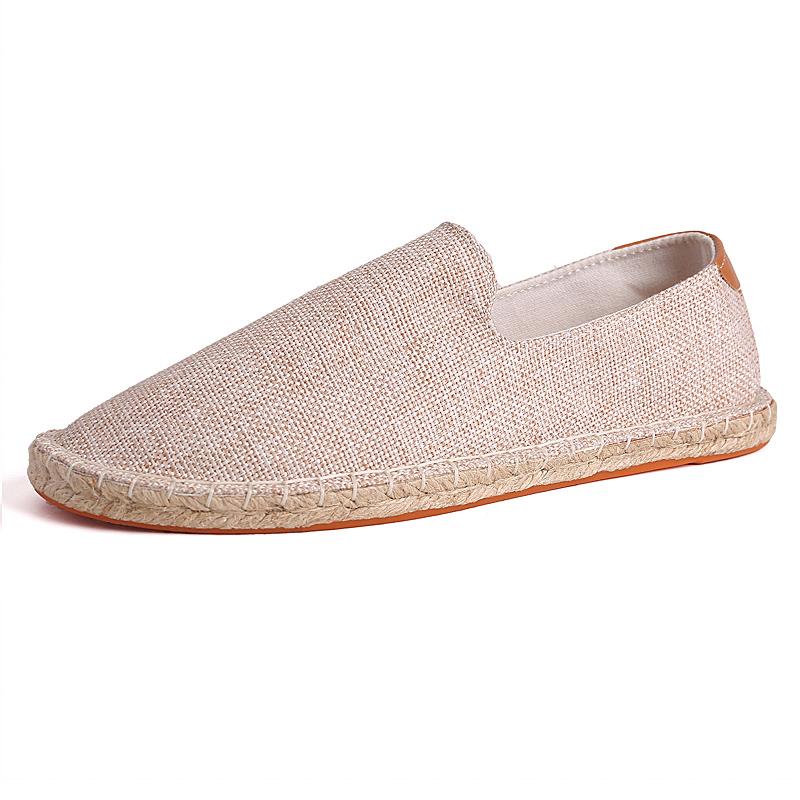 Espadrile Pantofi Femei Patchwork Slip on Pantofi de Vară Mocasini Bărbați Pantofi de Pânză Respirabili Pantofi Înfășurați în Iută Îmbrăcăminte Exterioară Unisex