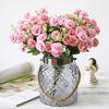 Artificial Flowers Silk Embroidered Ball Home Festival Party Living Room Vase Table Decora Wedding Diy Gifts  Box Bridal Bouquet