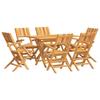 VidaXL 7-Piece Garden Dining Set, Dining Set with Table and Chair, Lounge Set, Patio Furniture, 3155010