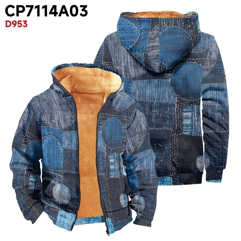 

Мужское бархатное пальто с длинным рукавом и карманом Fashion Plus XXL синий