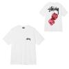 Camiseta de Algodón Streetwear para Hombre y Mujer Corte Holgado Manga Corta Camiseta Gráfica Casual Unisex Cuello Redondo