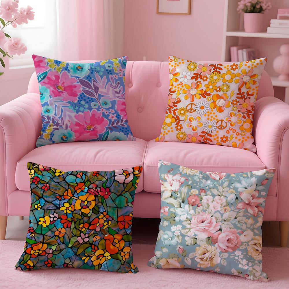 Solid Color Blocking Cushion Cover Comfortable Reversible Pillow Cover Ideal for Car Sofa Bedroom Beyond