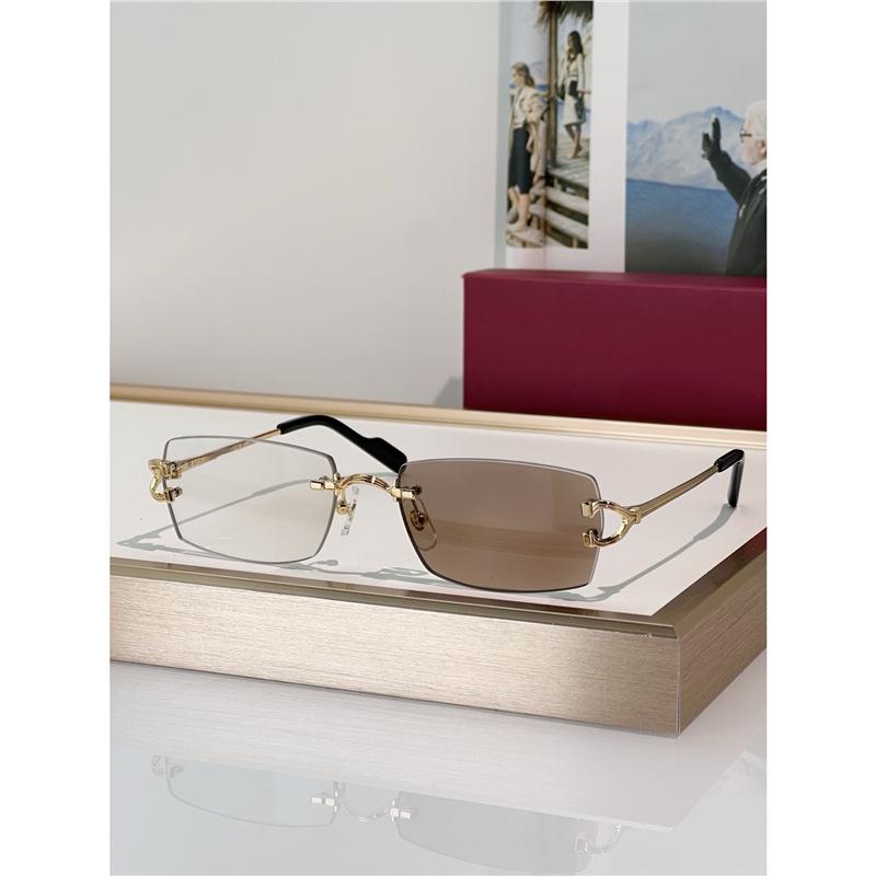 Fashionable Unisex Rimless Metal Sunglasses CT0550S with UV Protection