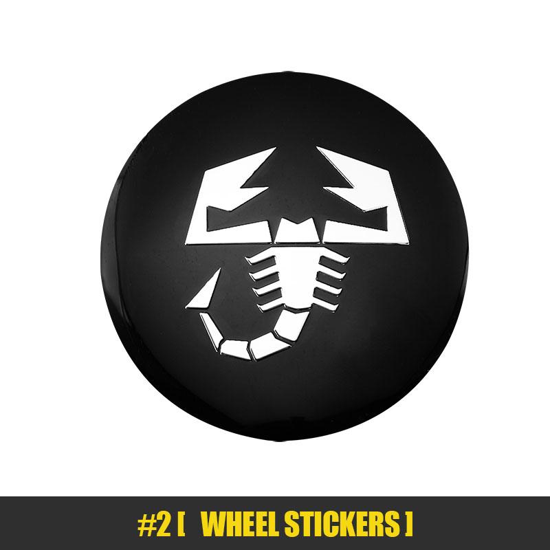 4Pcs 56mm Car Emblem Wheel Center Hub Caps Stickers For FIAT Abarth 500 Tipo FR Panda Argo Freemont Viaggio Bravo Punto Doblo