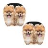 Interior Decoration for Cars 2Pcs Cute Dog Car Headrest Covers, Breathable Auto Seat Polyester Protector Protectors, Stretchy Universal Accessories